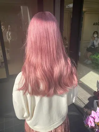 セミロング カラー THESALONS所属・🤍ブリーチカラー /寄田龍樹🤍のヘアスタイル