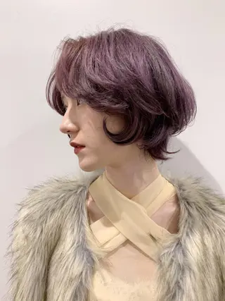 カラー yuga/ パーマのヘアスタイル