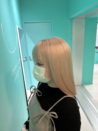 カラー 地雷系/サブカル/ ハイトーン/がーたんのヘアスタイル