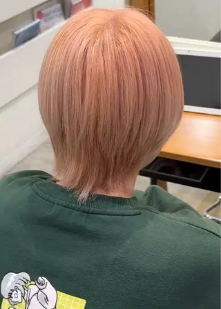 ショート カラー ハイトーン/ダブル カラー/あやかのヘアスタイル
