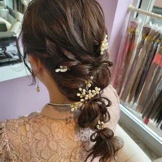 セミロング ヘアアレンジ カラー ナカシマ  アユミのヘアスタイル