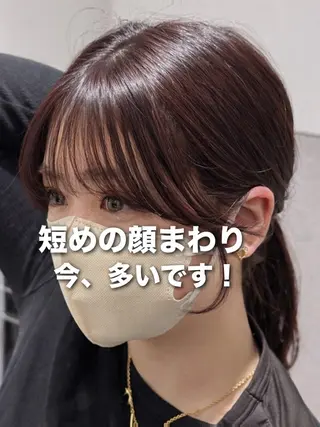 セミロング 映える顔まわり/前髪 特化 💗 ユキマのヘアスタイル