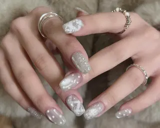 ネイル By moonネイル 🌷ワンホン/韓国風のネイルデザイン