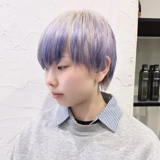 ショート 痛ませないブリーチ✨ SEIYAのヘアスタイル