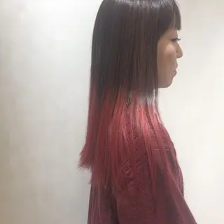 ロング カラー 江原 彩華のヘアスタイル