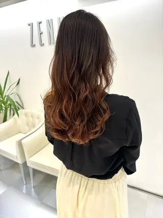 ロング パーマ ZENKO表参道店所属・デジタルパーマ 🌀ボブ　萩原　龍のヘアスタイル