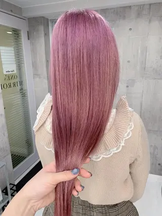 ロング カラー ヘアアレンジ 💕ブリーチ/ヘアメ 🎀YUUKAのヘアスタイル