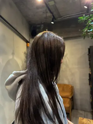 ロング カラー 中川 楓馬のヘアスタイル