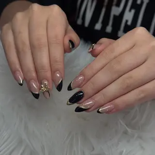 ネイル hami🎀うかん 🎀チップ長さ出しのネイルデザイン