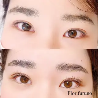 マツエク・マツパ アイブロウ Flor上大岡 ＊フルノ リナ＊のマツエク・マツパデザイン