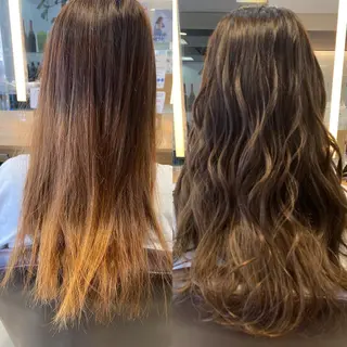 ロング カラー ブリーチなしWカラー 🎀韓国ヘア/amiのヘアスタイル