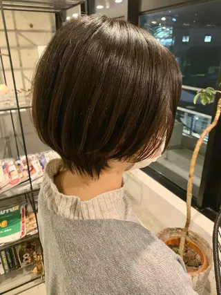 ショート ピンクベージュ/新潟 万代/高橋桃葉🍑のヘアスタイル