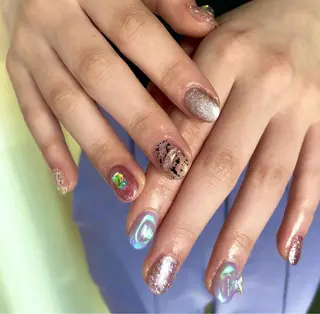 ネイル パラあり！フィルイン 推しネイル大歓迎！のネイルデザイン