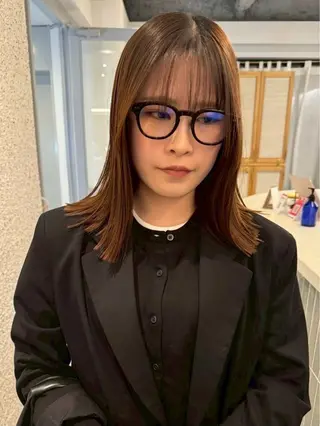 セミロング nok所属・nok Osakaのヘアスタイル