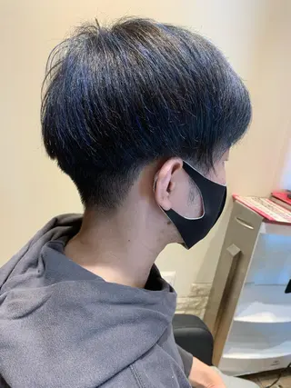 ショート カラー メンズ 大久保 隆蔵のヘアスタイル