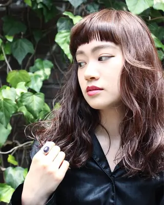 セミロング カラー パーマ 優作 〜圧倒的信頼〜のヘアスタイル