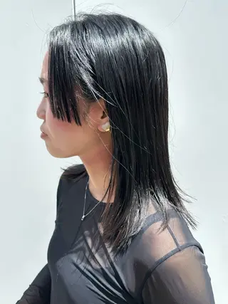 ミディアム 似合わせカット /パーマ岡本淳平のヘアスタイル