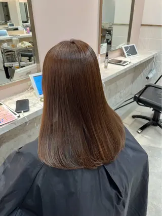 縮毛矯正♡透明感 カラー髙田海斗のヘアスタイル