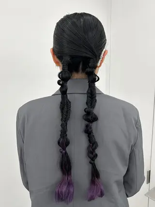 ヘアアレンジ 韓国ヘア/顔周り ヘアセット/加藤優里のヘアスタイル