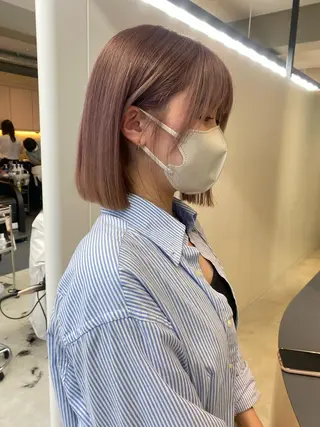 ミディアム カラー Clore所属・うる艶ヘア♡韓国好き 透明感　shotaのヘアスタイル
