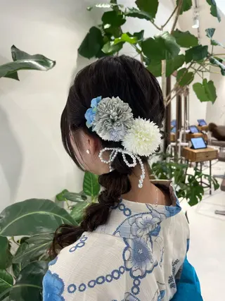 ボブパーマ／アレンジ Onのヘアスタイル