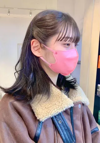 セミロング Kureha/ネイル トレンドヘアのヘアスタイル