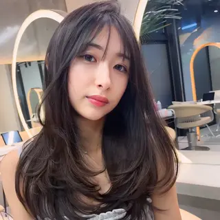 セミロング カラー 🎀𝑆𝐴𝑅𝐴 /レイヤーカット🎀のヘアスタイル