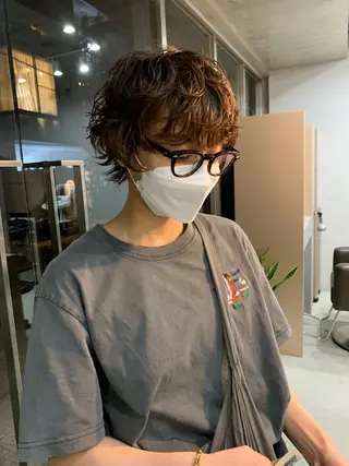 ショート パーマ ショートカット無料/ 小顔ショートのヘアスタイル