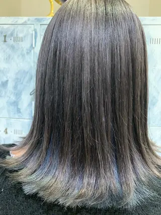 セミロング カラー 髪質改善/縮毛矯正 ツヤ髪🩷さつきのヘアスタイル