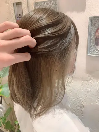 ミディアム カラー レイヤーカット/ 顔周り 五島巨幹のヘアスタイル