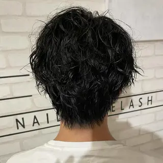 ショート パーマ メンズ 渋谷 メンズ 木下 仁来のヘアスタイル