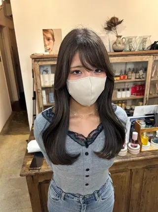 ロング カラー 韓国レイヤー/ハイ トーン/優太のヘアスタイル