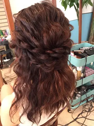 ショート ミディアム セミロング ロング カラー パーマ ヘアアレンジ ヘアメ/着付け 清水玲歌のヘアスタイル