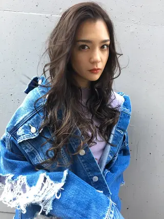 セミロング カラー 🌈評価No.1🌈 艶髪カラー❌エクステのヘアスタイル