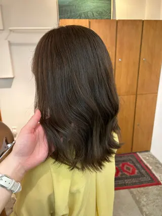 ミディアム カラー ENIEN MAKE'S 立川所属・綾/ベージュカラー /パーマ🩰のヘアスタイル