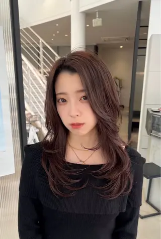 ロング ハイトーン/ レイヤー/ボブのヘアスタイル