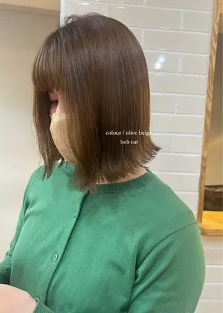 ミディアム カラー natsu/梅田 /透明感/艶髪のヘアスタイル