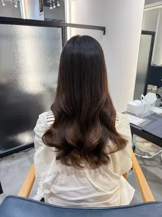 ロング パーマ 韓国ヘア/韓国風 パーマ/kazueのヘアスタイル
