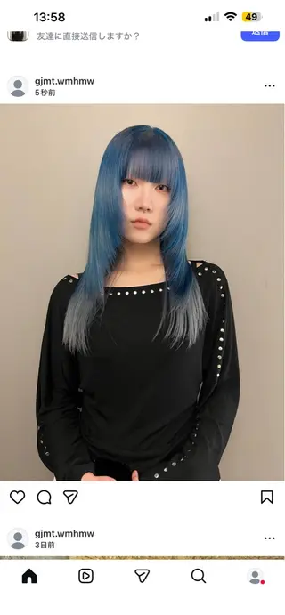 ロング カラー haco＋所属・圧倒的デザイン力 店長🎨RENAのヘアスタイル