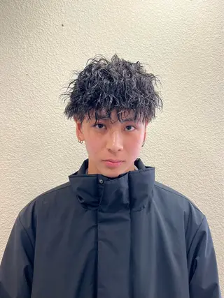 パーマ メンズ 茅ヶ崎パーマ特化/ スパイラル/ハルキのヘアスタイル