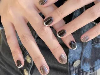 ネイル ki🍒🍒 ki ツルツルネイルのネイルデザイン