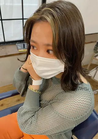 ミディアム COMILE 🌼 SUZUKAのヘアスタイル