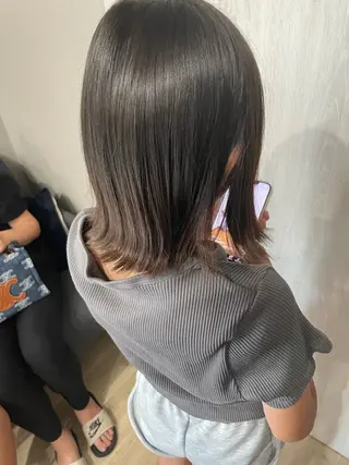 ミディアム キッズ Hair room Leaのヘアスタイル