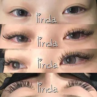 マツエク・マツパ linda lashesのマツエク・マツパデザイン