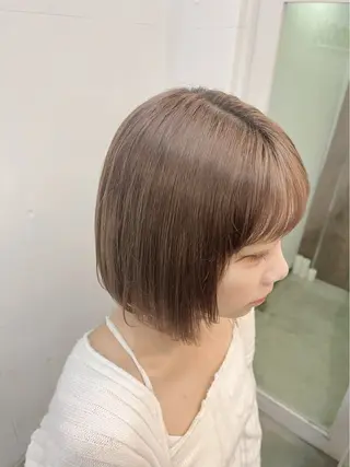 ミディアム カラー ヘアアレンジ hazuki🐈‍⬛ 透明感カラーのヘアスタイル