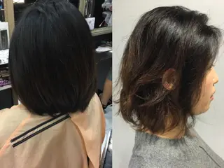 ショート ミディアム セミロング パーマ boutique misakiのヘアスタイル