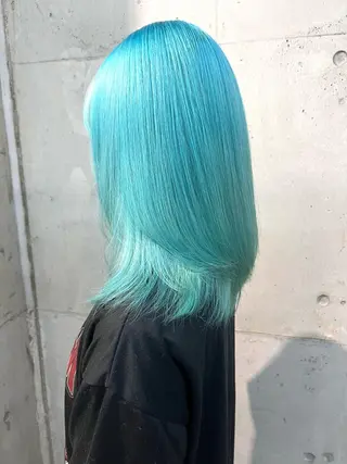 ミディアム カラー lani 天神大名/ブリーチのヘアスタイル