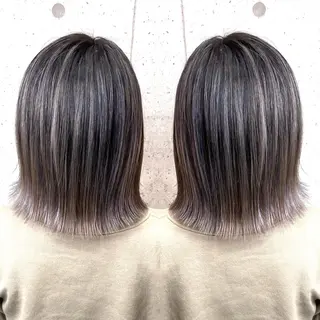 ミディアム カラー 奥山義進/大宮 /ダブルカラーのヘアスタイル