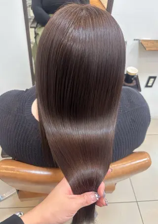 セミロング カラー 頭皮×髪質改善 透明感カラー💎中村のヘアスタイル