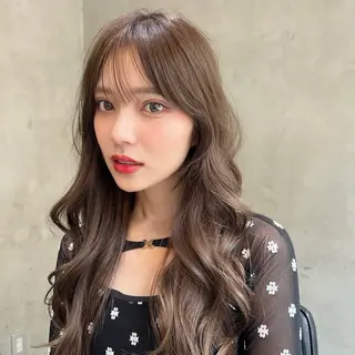 ロング カラー 韓国ヘア/髪質改善/ レイヤー/ブラウンのヘアスタイル